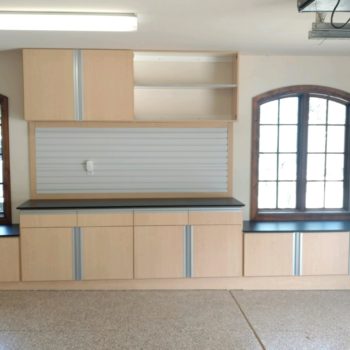 Global Garage cabinets with full length pulls